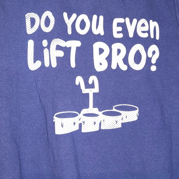 Tenor Drummer Graphic Tank: "DO YOU EVEN LIFT, BRO?" - Picture 2 of 4